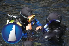 new-hampshire map icon and a scuba diving lesson in Monterey Bay, California