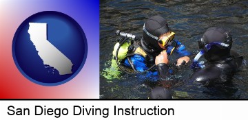 a scuba diving lesson in Monterey Bay, California in San Diego, CA